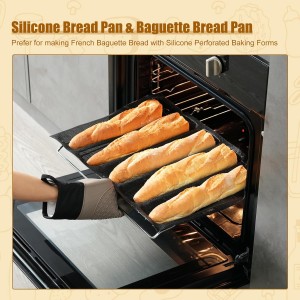 KR KITCHENRAKU Upgraded Silicone Perforated Baking Forms 13.4