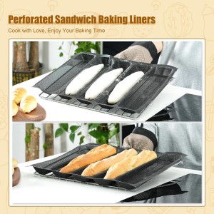 KR KITCHENRAKU Upgraded Silicone Perforated Baking Forms 13.4