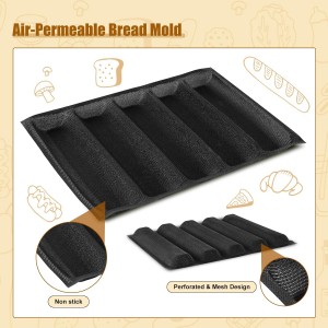 KR KITCHENRAKU Upgraded Silicone Perforated Baking Forms 13.4