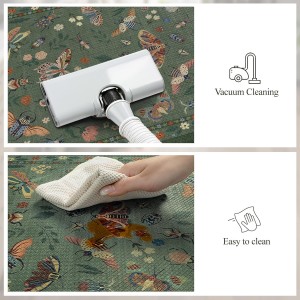 LEEVAN Anti Fatigue Mats for Kitchen Floor Non-Slip, Cushioned Kitchen Mats for Floor 2 Piece, Green Memory Foam Kitchen Mat Set, Waterproof Ergonomic Standing Mat for Bar, Office,Desk, Laundry