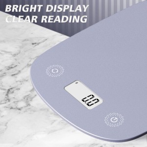 Digital Food Scale 11lb/0.1oz, Digital Kitchen Scale Weight in Grams & Oz, Cook Scale for Baking and Meal Prep, 6 Units with Tare Function, LCD Display (Purple)