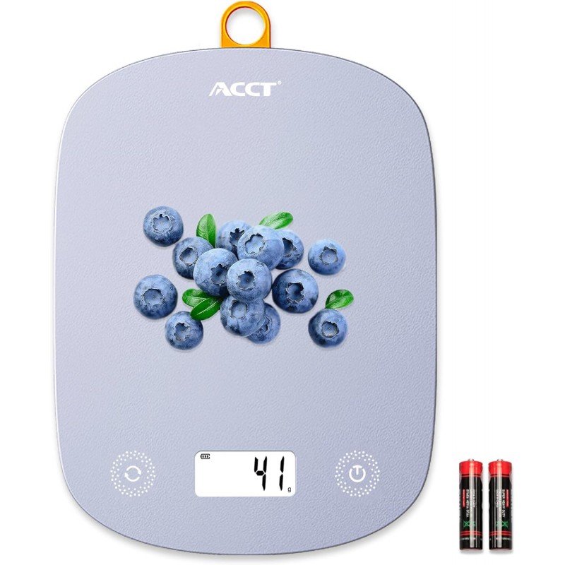 Digital Food Scale 11lb/0.1oz, Digital Kitchen Scale Weight in Grams & Oz, Cook Scale for Baking and Meal Prep, 6 Units with Tare Function, LCD Display (Purple)