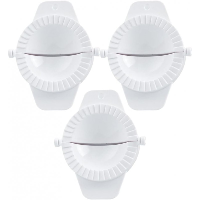 DECHOUS 3Pcs Small Dumpling Maker Press Mold Reusable Kitchen Empanada Press Plastic Dumpling Pastry Press, Easy to Use, for Pierogi, Pastelitos, Calzone, Turnovers