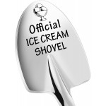 Ice Cream Lovers Engraved Spoon Birthday Easter Gifts for Women Friends Sister Brother Daughter Son, Valentines Gifts for Couple Husband Wife -Official Ice Cream Shovel Scoop