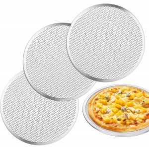 3 Pcs Pizza Screen, 12 Inch Pizza Pan fo...