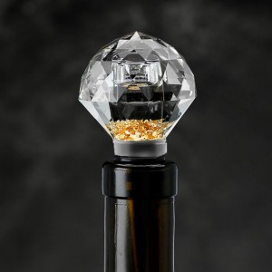 100% Glass Wine Stopper 1Pcs, Elegant Wi...