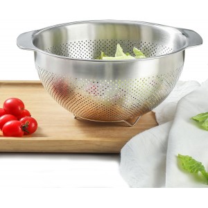 18/8 Stainless Steel Microwell Colander,...