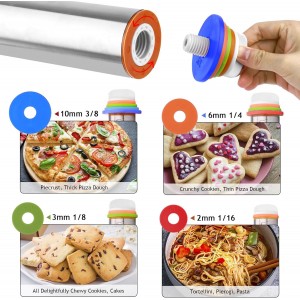 Adjustable Rolling Pin 19 Baking Tool Set and Silicone Baking Pastry Mat Set,Thickness Rings,Stainless Steel Dough Roller Rolling Pins for Baking Dough, Pizza, Pie, Pastrie(Red Mat)