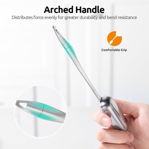 U-Taste Narrow Square Measuring Spoons: 18/8 Stainless Steel Kitchen Measure Teaspoon Tablespoon with Leveler, Polygon Rectangular Metal Jar Scoop for Baking Cooking, Coffee, Spice, Powder (Set of 7)