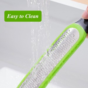 Zester Grater Set of 2, Cheese Grater for Kitchen Lemon Zester Tool Garlic Grater Ginger Grater, Kitchenaid Food Grater with Handle Handheld, Sharp Stainless Steel Blade with Protective Cover