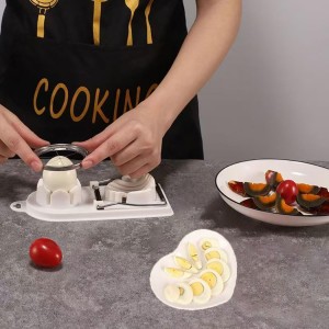 Egg Slicer for Hard Boiled Eggs Egg Cutter Strawberry Slicer Heavy Duty Tomato Slicer Stainless Steel Wire Multipurpose Egg Slicer Dicer for Soft Fruit Mushroom Home Use
