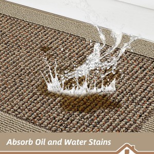 BEQHAUSE Kitchen Rugs and Mats Set of 2 Non-Slip Kitchen Mats for Floor, Absorbent and Stain Resistant Kitchen Runner, Machine Washable Rugs for Kitchen, Laundry & Sink, 20