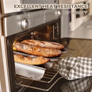 KITESSENSU Baguette Bread Pans, 2 & 3 Loaves Nonstick Perforated Baguette Pan for Sourdough, Italian Bread