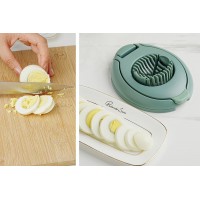 New Talent Slicing Styles Egg slicer Hard Boiled eggs Kitchen helper Dishwasher Safe (Yellow)