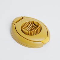 New Talent Slicing Styles Egg slicer Hard Boiled eggs Kitchen helper Dishwasher Safe (Yellow)