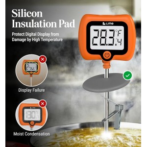 Digital Candy Thermometer with Pot Clip, 10