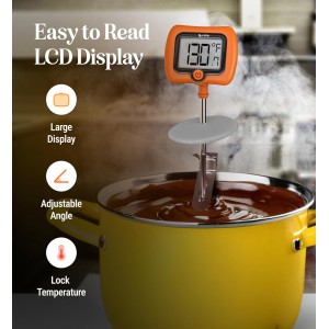 Digital Candy Thermometer with Pot Clip, 10
