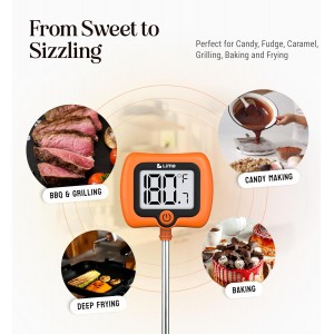 Digital Candy Thermometer with Pot Clip, 10