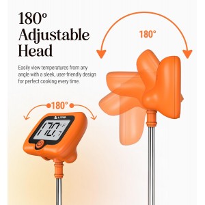 Digital Candy Thermometer with Pot Clip, 10