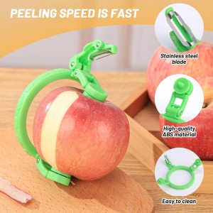 Handheld Apple Peeler for Apple Pear YORSEEK Manual Rotating Apple Pear Peeler Zester Kitchen Gadget Apple Peeling Hand Rotation Fruit Spiralizer Peeler Machine Gift Ideas
