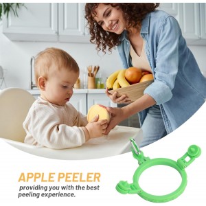 Handheld Apple Peeler for Apple Pear YORSEEK Manual Rotating Apple Pear Peeler Zester Kitchen Gadget Apple Peeling Hand Rotation Fruit Spiralizer Peeler Machine Gift Ideas