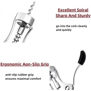 Multifunction Wine Bottle Opener, Wing Corkscrew, Manual Heavy Duty, Portable