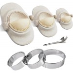 Dumpling Maker, Empanada Maker Press Multiple Size Dumpling Mold Set with Dough Cutter & Stuffing Spoon, Dumpling Maker Kit for Pierogi Gyoza Ravioli Chinese Dumpling, 3 Sizes (4.2