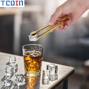 Mini Serving Tongs Set, 12 Gold Stainless Steel Tongs, 6.3 in for Sugar Cubes, Ice, Candy, Charcuterie, Coffee Bar