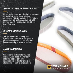 Work Sharp Ken Onion Edition Knife & Tool Sharpener Elite Mk2 - Complete Knife Sharpening System with Blade Grinding Attachment and extra belts