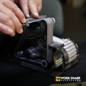 Work Sharp Ken Onion Edition Knife & Tool Sharpener Elite Mk2 - Complete Knife Sharpening System with Blade Grinding Attachment and extra belts