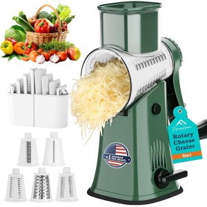 APSARAS USA Rotary Cheese Grater, 5 in 1...
