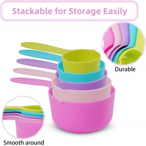 10PCS Measuring Spoons and Cups Set Stackable Nesting Cups Spoons for Cooking Baking Supplies, Kitchen Gadgets Essentials Tools