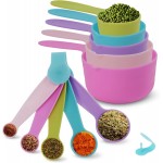 10PCS Measuring Spoons and Cups Set Stackable Nesting Cups Spoons for Cooking Baking Supplies, Kitchen Gadgets Essentials Tools