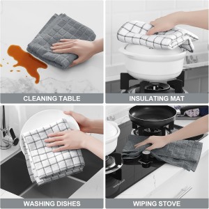 Homaxy Premium Cotton Kitchen Towels 16