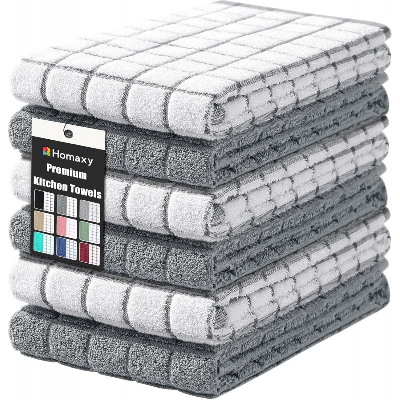 Homaxy Premium Cotton Kitchen Towels 16