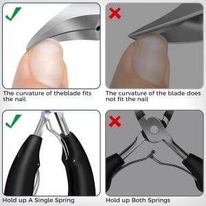 2026 Toenail Clippers for Thick Toenails for Seniors, Angled Head Large Toe Nail Clippers Set for Men, Heavy Duty Ingrown Toenail Clippers with Long Handle, Ultra Sharp Slanted Nail Cutter Wide Jaw