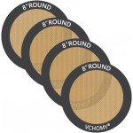 Silicone Baking Mats, Set of 4, Round dia 8 Inch, Non Stick, BPA Free, Baking Sheet Pan Liner for Cake,Pizza,Cookies,Macaron,Bread,Pastry,Toaster (Gray, Round-dia 8 inch)