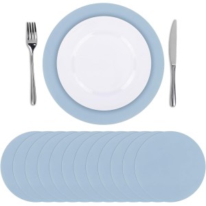 SHACOS 100 PCS Round Paper Placemats 13 ...
