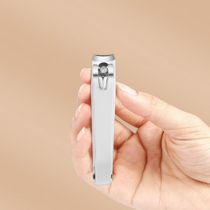 Large Nail Clippers 2-Pack, Sharp Stainless Steel Fingernail & Toenail Trimmers with Nail File, Manicure Kit Fingernail Tools for Men & Women, Black and Silver Color