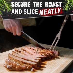 Two Pronged Carving Fork for Meat - Stainless Steel 11