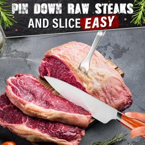 Two Pronged Carving Fork for Meat - Stainless Steel 11