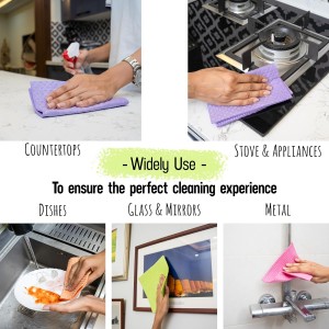 Aquasorb Swedish Dishcloths for Kitchen 10 Pack – Reusable Swedish Dish Cloths That Don't Smell, OEKO-TEX Certified Eco-Friendly Dish Cloths