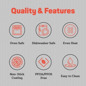 Pizza Baking Pan - 15.75-Inch Round Perforated Carbon Steel Tray with Non-Stick Coating, Dishwasher Safe, Oven Safe (Up To 450° F), Airflow Design, PFOA, PFOS, PTFE Free, Gray