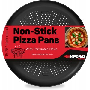 Pizza Baking Pan - 15.75-Inch Round Perf...