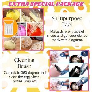 3 in 1 egg slicer for hard boiled eggs heavy duty - Handy Kitchen Dicer - Find Your Hidden Gift Inside The Box -Heavy Duty Stainless Steel Egg Cutter for soft food Strawberry, Mushroom