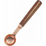 Hitefu 1 Teaspoon Coffee Scoop, Wooden Coffee Scoop with Long Handle, 5 ml Coffee Bean Scoop Measuring Spoon for Tea, Powder, Spices