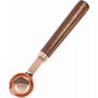 Hitefu 1 Teaspoon Coffee Scoop, Wooden Coffee Scoop with Long Handle, 5 ml Coffee Bean Scoop Measuring Spoon for Tea, Powder, Spices