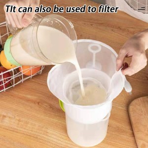 3PCS Organic Cotton Cheesecloth Bags - Reusable Straining Bags for Nut Milk, Soy Milk, Dumpling Fillings, and More