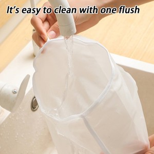 3PCS Organic Cotton Cheesecloth Bags - Reusable Straining Bags for Nut Milk, Soy Milk, Dumpling Fillings, and More