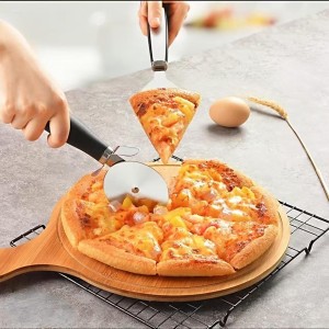 Pizza knife, pizza knife wheel, stainless steel, clean and crispy sliced pizza, and other foods that require pizza knife cutting
